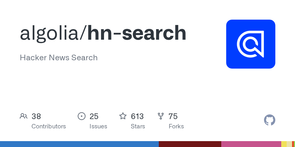 Hacker News Search. Contribute to algolia/hn-search development by creating an account on GitHub.