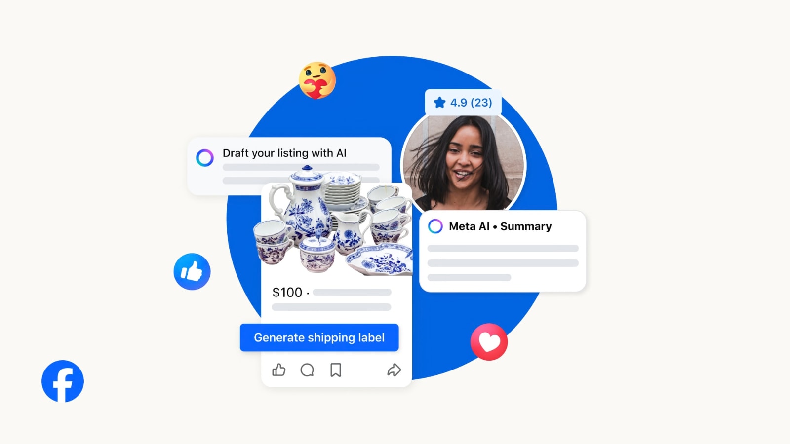 Meta is adding new AI tools to Facebook Marketplace that can auto reply to buyer messages, analyse listing photos, suggest prices and help sellers manage shipping.