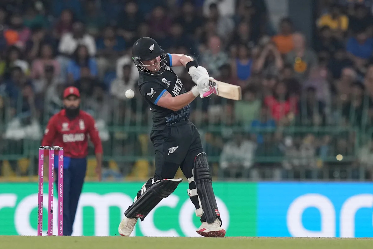 New Zealand captain Mitchell Santner won the toss and elected to bat first in cricket's T20 World Cup Super 8 match against England at R. Premadasa Stadium...