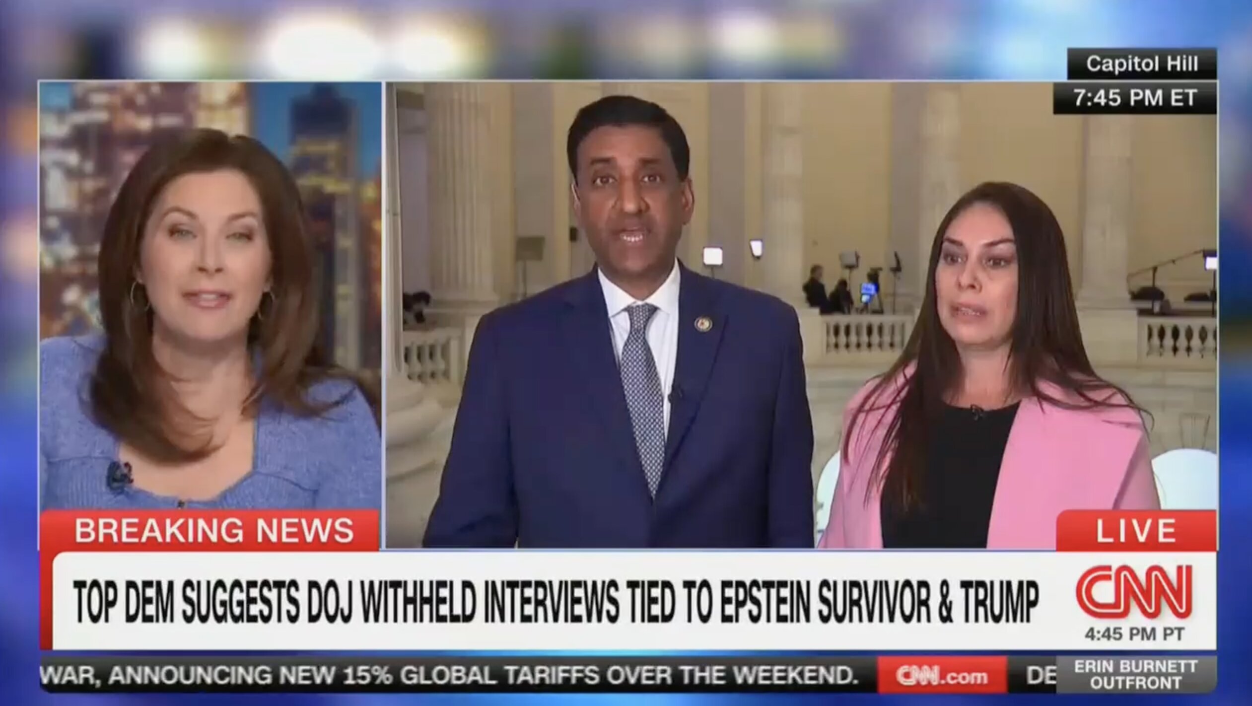 CNN’s&nbsp;Erin Burnett&nbsp;was visibly taken aback on Tuesday when Rep. Ro Khanna (D-CA) told her he believed that only half of the files relating to convicted sex offender Jeffrey Epstein&nbsp;had been released. Khanna joined&nbsp;OutFront&nbsp;alongside&nbsp;Jaley Robson,&nbsp;a survivor o…