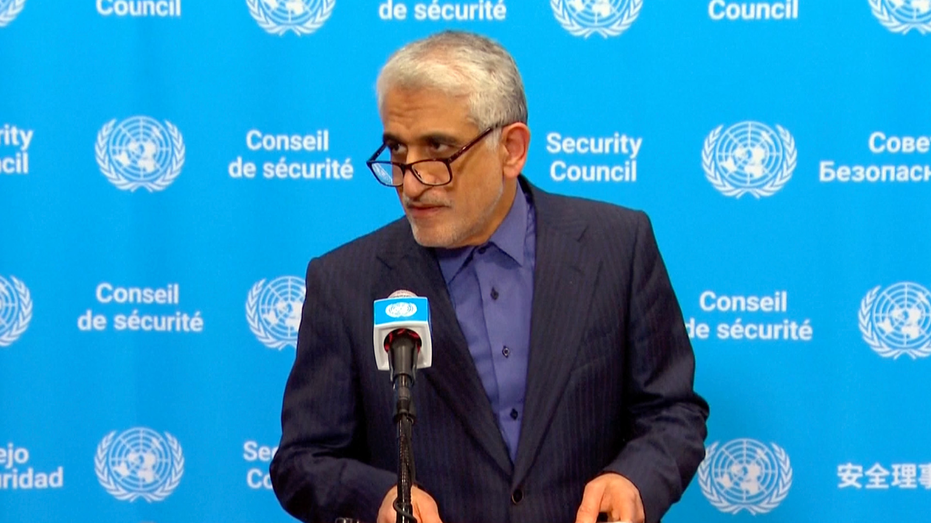 Iran’s UN envoy Amir Saeid Iravani said Tehran will not close the Strait of Hormuz and remains committed to freedom.
