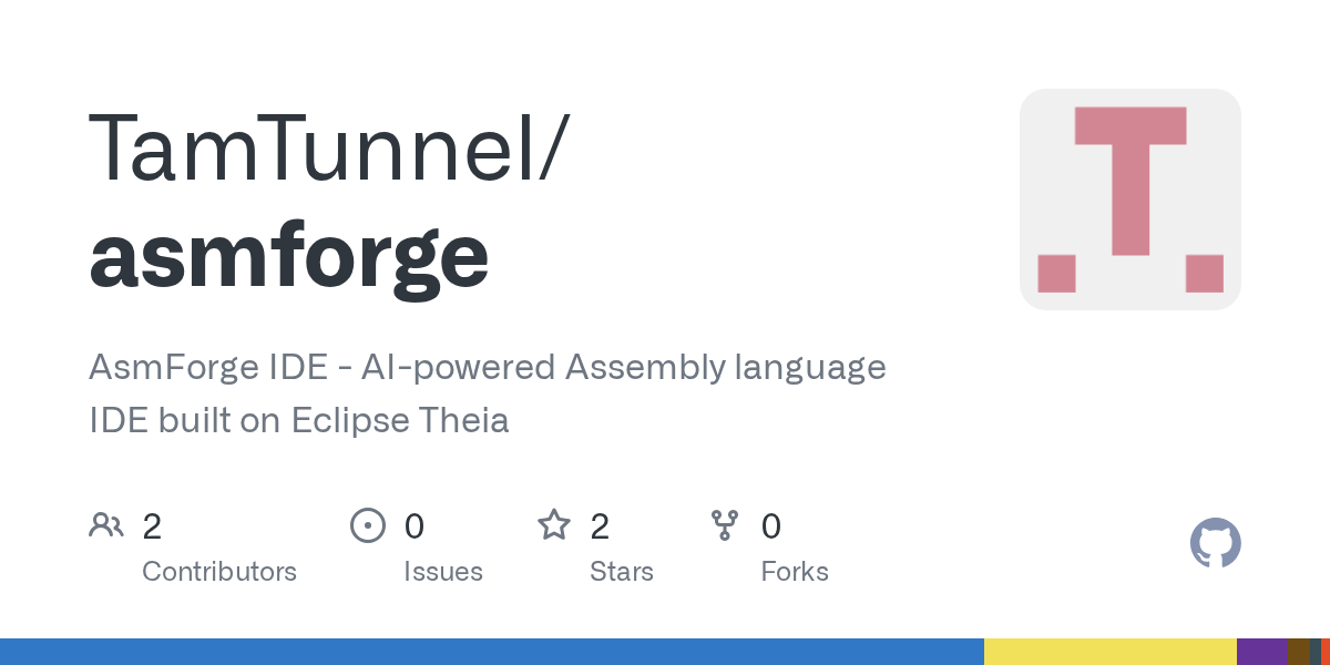 Why don't we have a open-source IDE for assembly language and low-level devs? AsmForge is a full-featured IDE for assembly programmers—embedded devs, firmware engineers, OS hackers, security researchers. Key features: multi-assembler (NASM/GAS), AI assistance…