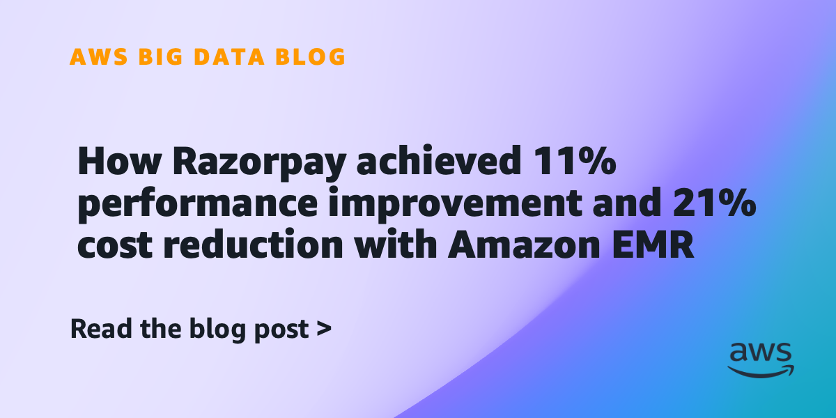 In this post, we explore how Razorpay, India’s leading FinTech company, transformed their data platform by migrating from a third-party solution to Amazon EMR, unlocking improved performance and significant cost savings. We’ll walk through the architectural d…