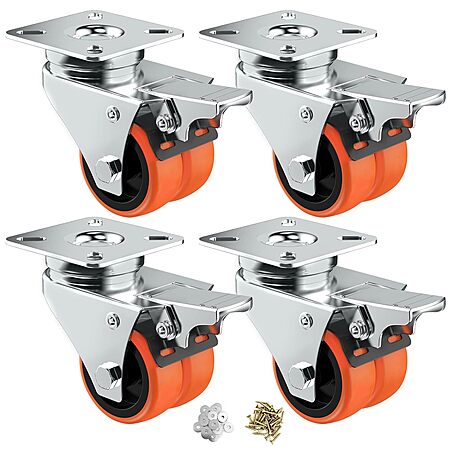 deal [amazon.com] 
 
*$10 @ Amazon* w/ code *FZKRH2RF* 
 
nice set of casters :)