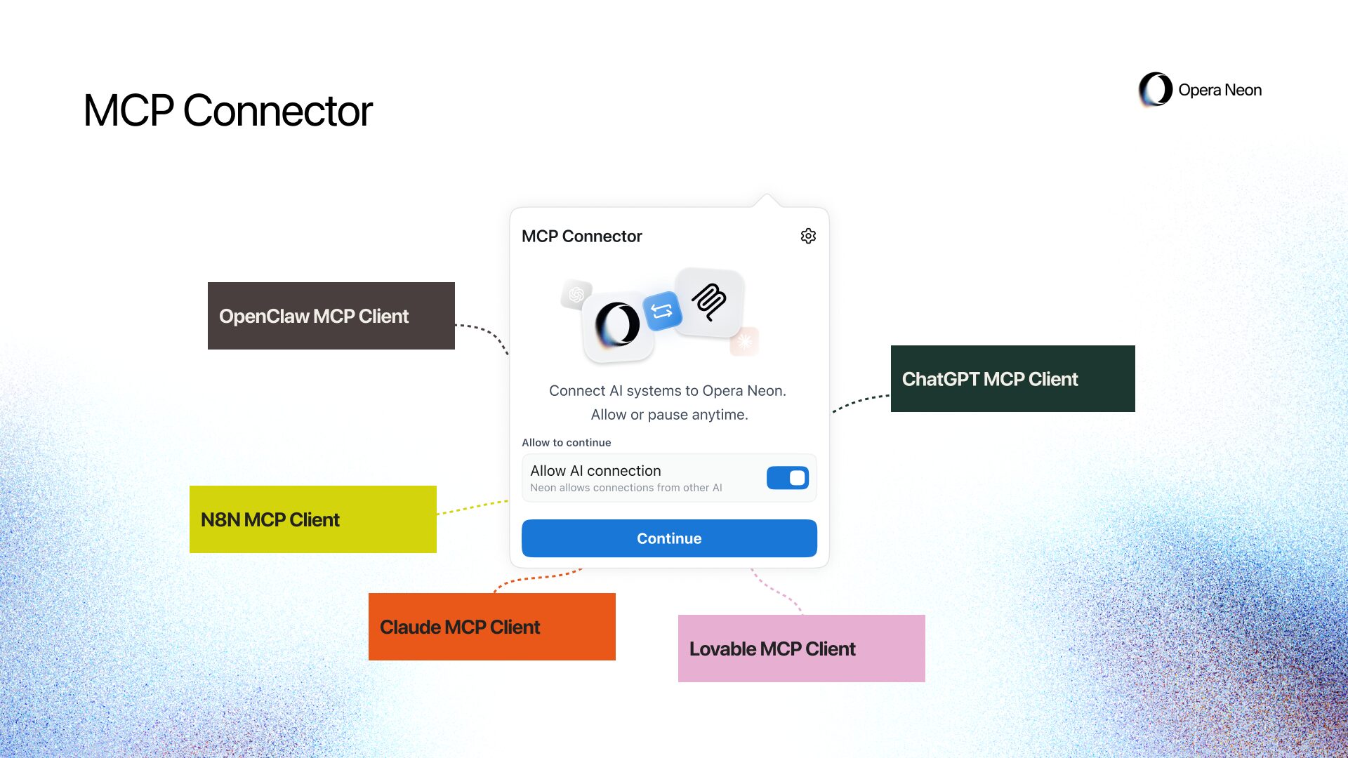 Opera turns the browser into an AI execution layer with MCP Connector. Powered by MCP Connector, Opera enables AI clients such as Claude, ChatGPT, Lovable, n8n and OpenClaw to connect directly to the browser and act within it. OSLO, Norway – March 31, 2026 – …