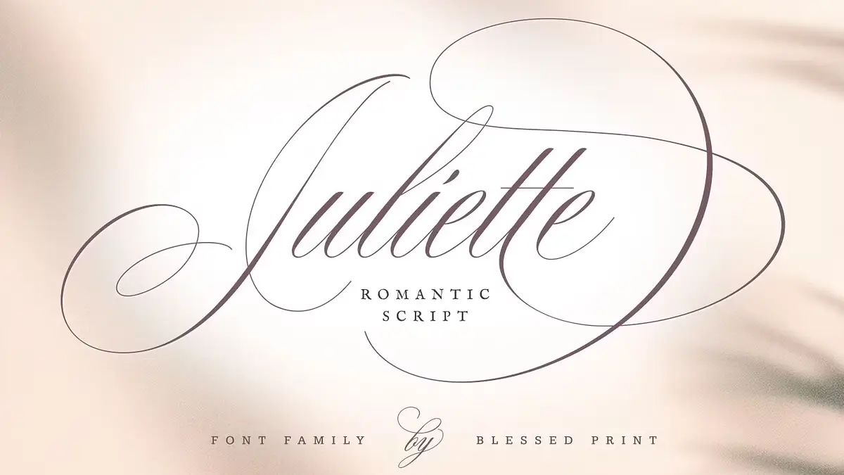 Some typefaces are quiet. Others feel like they were made for a specific moment in design culture — and the Juliette font by Blessed Print is firmly in that second category. Right now, wedding stationery designers, branding studios, and calligraphy-inspired c…