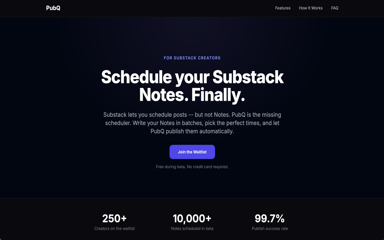 Schedule and auto-publish Substack Notes with minute precision
