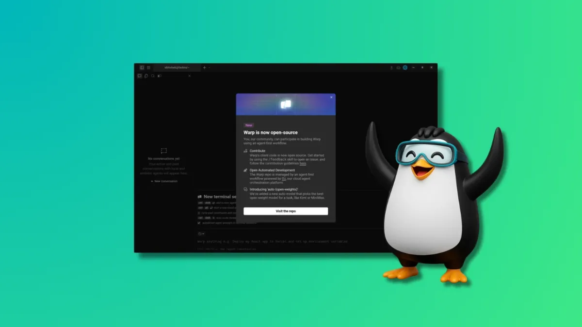 Years after the idea was first floated, Warp's dual MIT and AGPL-licensed code is finally on GitHub.